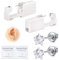 AVYRING Ohr-Piercing-Pistole Kit, selbst Einweg-Ohr-Piercing-Kit 316L chirurgischen Edelstahl mit Stern kubischer Zirkoniumdioxid, zu Hause selbst Ohr-Piercer Kit Werkzeug mit 5mm Star Stud