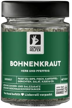 Bremer Gewürzhandel Bohnenkraut getrocknet & gerebelt, Gewürz ohne Zusatzstoffe, 25g im Glas