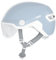 ABUS Stadthelm HUD-Y ACE - stylischer Fahrradhelm mit Visier und magnetischem, aufladbarem LED-Rücklicht - für Damen und Herren - Pure Aqua, Größe L