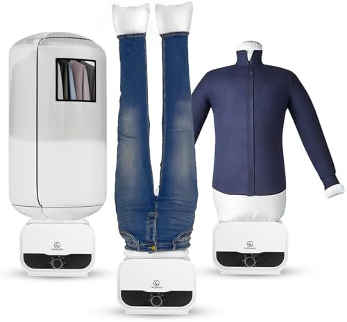 i4Goods Bügelpuppe, Bügelpuppe für Hemden, Blusen, T Shirts und Hosen - Bluse und Hosen Bügelsystem - Trocknen und Bügeln