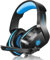 YOTMS H1 Gaming Headset, PS5 Headset für PS4 PC mit 3D Surround Sound Headset mit Mikrofon Kopfhörer Noise Cancelling für Gamer (Blau)