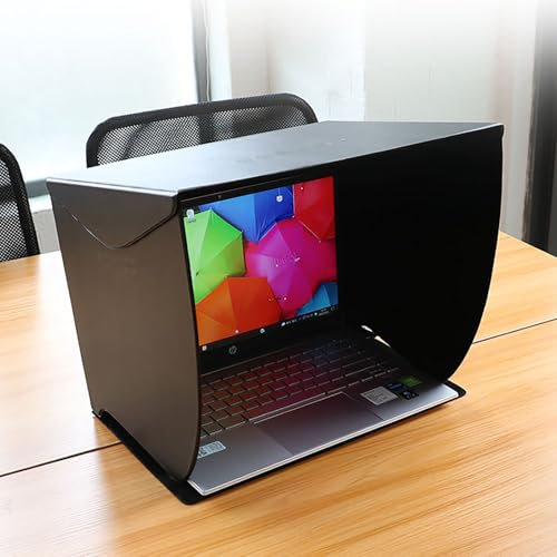 Paraluce per Monitor per Schermo Portatile, Protezione Solare per Schermo, Anti-indiscrezione, Migliora La Concentrazione sul Lavoro, Adatto per Laptop da 36,5 Cm E Inferiori