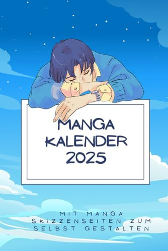 Manga Kalender 2025: Mit Manga-Skizzenseiten zum selbst gestalten | 52 Wochen