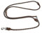Trhillsbrad Hundeleine 5m x 14mm, Verstellbare hundeleine Große Mittelgroße Hund, Multifunktionsleine Doppelleine Umhängeleine robust, Braun