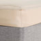 Brentfords Superking Fitted Sheets, Bed Cover Luxury Fitted Sheets Fade Resistant Ultra Soft Easy Care Bedding Microfibre Super King Fitted Sheet, Natural