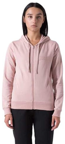 Everlast tuta da ginnastica per donna completo sportivo in cotone felpato set per sport e tempo libero o palestra (IT, Testo, M, Regular, Regular, Rosa/Nero cappuccio)