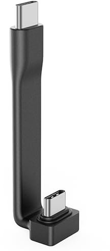 DockCase USB C FPC Data Cable, USB 3.2 Gen2 10Gbps Type C L-Shape, Support 60W Fast Charging for iPhone 15 Pro Max, MacBook Pro, iPad Pro/Air, Galaxy S24/S23