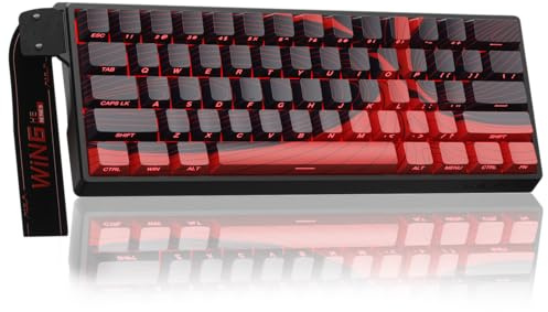 AULA WIN60 HE MAX - 60% Mechanical Gaming Keyboard Wired, Hall Effect Magnetic Switches Hot Swappable, Adjustable Actuation Rapid Trigger Mode, 8000 Hz Polling Rate, 60 Percent Keyboard Compact Design