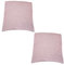 2er Set Kissenbezug 80x80 cm Kopfkissenbezug Kissenhülle 100% Baumwolle mit Reißverschluss Made in Germany (Rosa Altrosa Musselin)