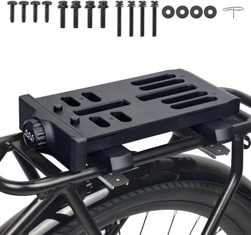 MEGHNA Hinterradkorb-Halterung, Schnellspanner, breite Anwendung, geeignet für die meisten Arten von Heckgepäckträgern, stabile Halterung für Cruiser-Bikes, Pendler, Mountainbikes