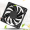 Silent CPU Fans 8cm 12V 2pcs Black for PC Cooling - Efficient Heat & Noise Reduction for Computers