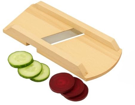 Râpe de concombre de légumes en bois de mandoline petit 23 cm