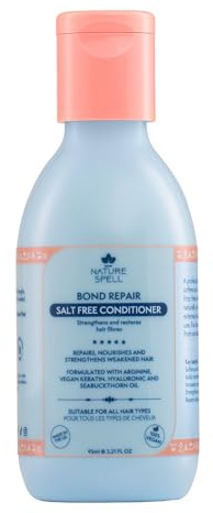 Nature Spell Bond Repair Travel Size Conditioner, Vegan, 95ml | Protecting & Repairing, for All Hair Types, Infused with Arginine