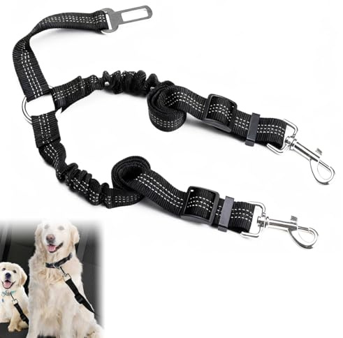 2 en 1 Ceinture Securite Chien Voiture 52-75 cm