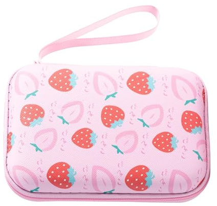 Whltzf Quadratischer Aufbewahrungsbehälter mit Cartoon-Motiv, flexible Schale, interne Netz-Trennwände für Gadgets, Kosmetik, Werkzeuge, glatte Reißverschlüsse, Reisezubehör-Taschen