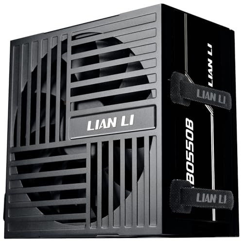 Lian Li RB 550W PC-Netzteil - Schwarz | 80 Plus Bronze, teilmodular, ATX 3.1, leiser 135-mm-Lüfter, effiziente Stromversorgung für Office & Gaming PCs