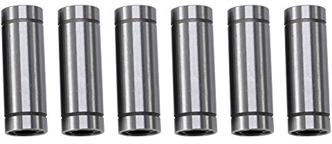 LM8LUU Linearbewegungs-Kugellager, hochwertig, doppelt abgedichtet, 8 mm Innendurchmesser, 15 mm Außendurchmesser, 45 mm Länge, für 3D-Drucker, CNC-Graviermaschine, 6 Stück