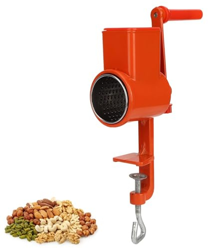 Molino de grano, manivela Manual de aleación de aluminio, máquina trituradora de grano, molino de molienda de maíz premium para nueces, maíz, trigo, avena