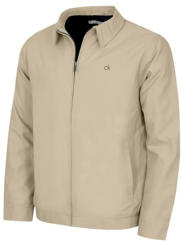 Calvin Klein Herren Hawkins Bomber Jacke - Steinbeige - XL