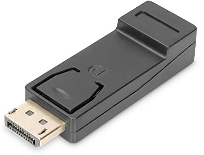 DIGITUS DisplayPort Grafik Adapter, DP zu HDMI Typ A, Full HD 1920 x 1080 Pixel, DPCP, HDCP, Schwarz