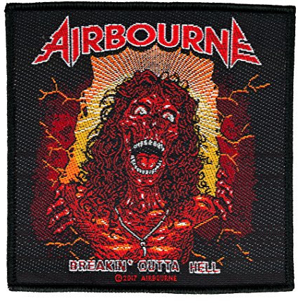 Airbourne Breakin Óutta Hell Aufnäher- Airbourne Patch - Gewebt & Lizenziert !!