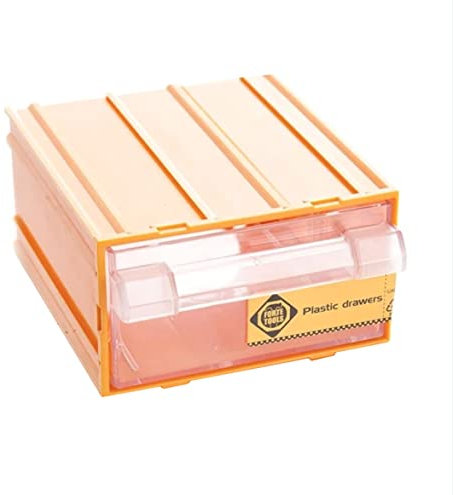 FORTE Tools K-30 Aufbewahrungsbox in 13,5x11,2x6 cm, Schubladenbox, Transparent, Kunststoff, mit Schublade, mit Schienensystem kombinierbar (000051144831)