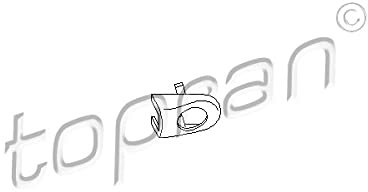 TOPRAN Abdeckkappe, Türgriff Schwarz Vorne (108 870) passend für VW Bora Golf IV Lupo