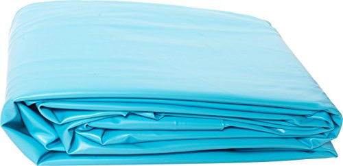 poolomio Liner Forme Ronde en PVC, Liner pour Piscine de Haute qualité résistant au Froid, Liner de Remplacement épaisseur 0,6 mm, Liner adaptée aux piscines à parois en Acier de Ø 350 x 120 cm, Bleu