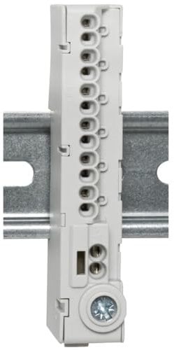 WITTKOWARE Abzweig-Steckklemme für 35mm DIN-Hutschiene, grau, 12x2,5mm², 2x4mm², berührungssicher