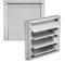 Dryer Vent Cover, External Ducting Air Vent, Stainless Steel Wall Air Vents 100mm Exhaust Outlet External Vent Cover for Bathroom Vents and Extractors, Kitchen Fans