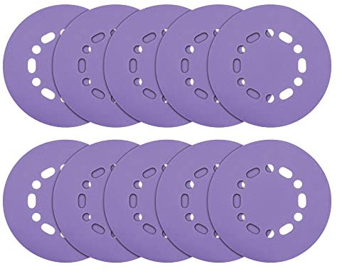 Trend Aluminium Oxide 150mm Random Orbit 120 Grit Abrasive Sanding Discs, AB/150/120A, Pack of 10