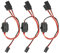 YIXISI 3 Stück RC Schalter Empfänger, 3 Way Stecker für JR, 3-Wege-Schalter, RC Netzschalter mit JR-Blei-Verbindungsstück für Futaba