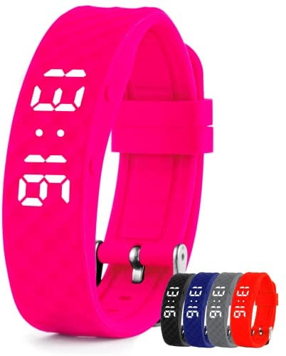 TabTime Vibrationswecker Armband, Vibrationsalarm Erinnerung Uhr - mit bis zu 10 Täglichen Alarmen, Trinkerinnerung Alarm Medikamenten Wecker für Kinder und Erwachsene