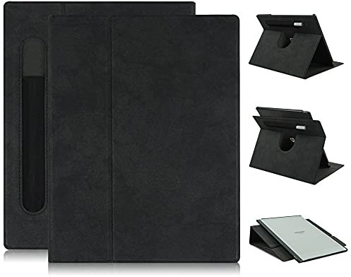 TOPCASE Case Compatible with Remarkable 2 10.3 2020 Released,PU Leather Lightweight Stand Smart Folio Cover for Remarkable 2 Paper Tablet,Black