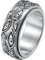 PAURO Herren Jahrgang Auge von Gott Drehbar Ring Edelstahl Silber Schwarz Größe 62 (19.7)