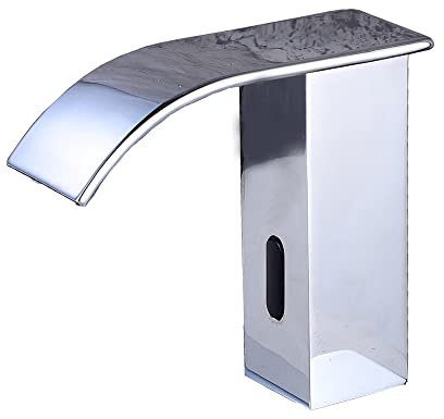 Gangang Automatic Sensor Non-Contact Faucet Square Body Wash Basin Automatic Bathroom Tap Touchless Infrared Waterfall Basin Mixer