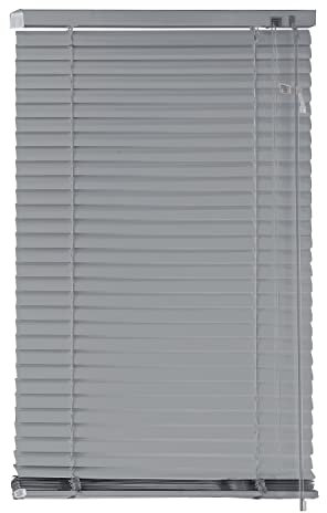 EXKLUSIV HEIMTEXTIL Aluminium Jalousie Lamellen 110 x 130 cm Silber