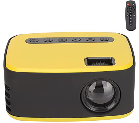 ragbarer Projektor für Smartphone, LED-Beamer mit HDMI USB AV Schnittstellen und Fernbedienung, WLAN Beamer für Kindergeschenk