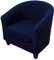 Highdi Sesselschoner Sesselüberwurf mit Elastisch Stretch Husse 2 Stück, Club Chair Schonbezug Sofabezug mit hoher Dehnung Sessel für Loungesessel Cocktailsessel (einfarbig dunkelblau)