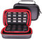 VSEER Nintendo 3DS XL/2DS XL Tragetasche – harte Schutzhülle, Schwarz/Rot