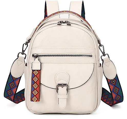 KL928 Damen Rucksack kleiner Damenrucksack 2 in 1 Rucksacktasche Soft Pu Leder Daypacks Rucksäcke wasserdichte Schultaschen damen-rucksackhandtaschen für Reisen, Arbeit, Einkaufen