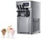 DISHENGZHEN Commercial Ice Cream Machine, 1200W Ice Cream Maker Professional with LED Display, 18L/H Three Flavors, Auto Clean, Stainless Steel