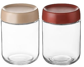Hniuyun 2 pack 16oz Wide Mouth Glass Jars with Screw Lids for Sealing,Overnight Oats, Salad Dressing, Spice, Candies, DIY Projects, Reusable Food Storage Containers