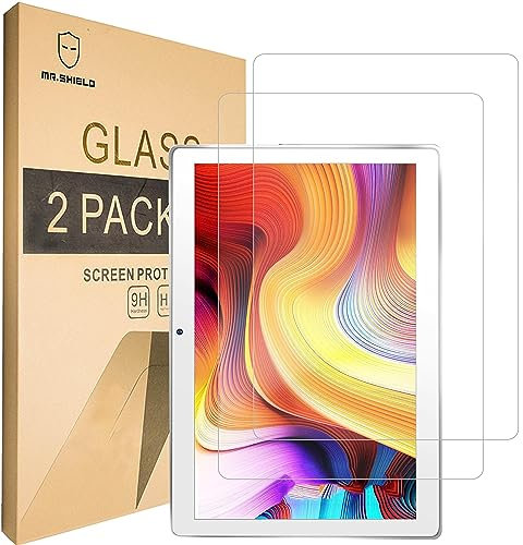 Mr.Shield [2-Pack] Screen Protector For Dragon Touch Notepad K10 Tablet [Tempered Glass] [Japan Glass with 9H Hardness] Screen Protector