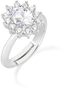 Amen Ring (P) Lady, Anel Silver Tam. 2 (14/16), Prata 925 (3,61 GR), Lady 1,5 cm ANLDGBBB2 Marke, Einheitsgröße, Metall, Kein Edelstein