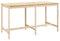 Rechteckiger Gartentisch Garten Esstisch Balkontisch Bistrotisch Terrassentisch Holztisch wetterfest Gartenmöbel, 203,5x90x110 cm Massivholz Kiefer