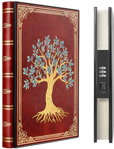 ZXHQ Luxuriöses Tagebuch mit Schloss, 180° Flaches Design, A5 Notizbuch für Erwachsene Männer Frauen Mädchen, 220 Seiten 120gsm Papier, Größe A5(15.9 × 21.5cm) Dunkelbraun