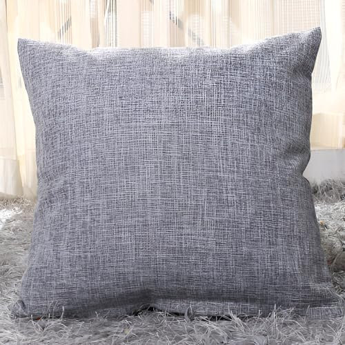 2er Set Kissen mit Füllung (30x50cm grau) Modell Paul Leinenoptik versteckter Reisverschluss, als Sofakissen, Couchkissen Dekokissen Zierkissen, Premium Füllkissen inklusive, Doppelpack