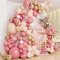 Frigg Arco Palloncini Rosa per Compleanno - Addobbi con Palloncini Rosa, Arancione Tenue e Oro - Decorazioni per Baby Shower, Birthday Girl, Battesimo Bimba