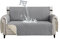Lydevo Sofa Überzug 2 Sitzer wasserdichte rutschfest Sofabezug Mit Armlehnen Couchbezug Sofaüberwurf Kratzfest Reversible Gesteppte Schonbezug für Haustier Katzen Hunde,Blassgrau